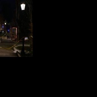 Police crime scene tape is seen near the site of a December 13 shooting at Brown University in Providence, Rhode Island, on December 15, 2025