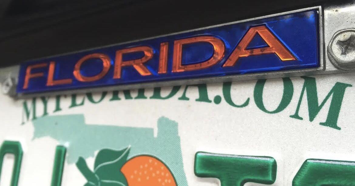 That license plate frame could cost you $500 under new Florida law