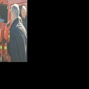 Spain's King Felipe VI and Queen Letizia visit rescue workers at the site of the accident