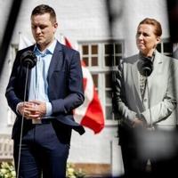Mette Frederiksen (R) was joined by Greenland's Prime Minister Jens-Frederik Nielsen to make the apology