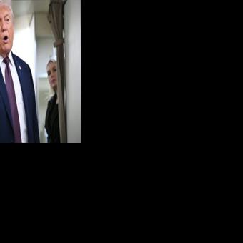 US President Donald Trump speaks to reporters on Air Force One, traveling from Shannon, Ireland en route Joint Base Andrews in Maryland on January 22, 2026