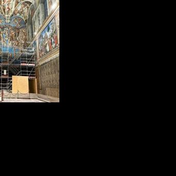 The restoration of the 16th century masterpiece in the Vatican is aimed at bringing back to light the vibrant colours of the work