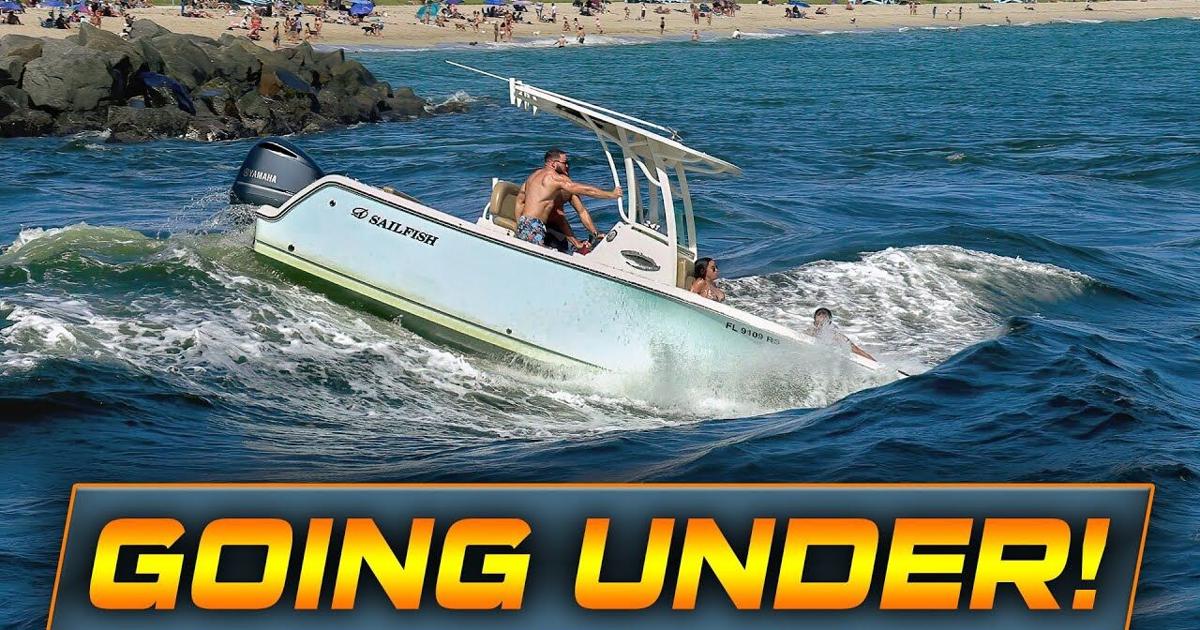 BOATS CROSS THE MOST DANGEROUS INLET IN FLORIDA !! | Boats at Haulover ...