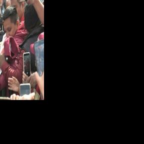 Hundreds of thousands of supporters fill Mexico City's Zocalo Square to support President Claudia Sheinbaum