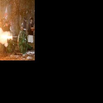 This year's re-enactment of the battle did not include anyone from western Europe