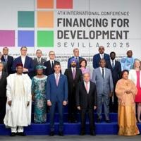 Spanish PM Pedro Sanchez and UN chief Antonio Guterres join other world leaders in Seville