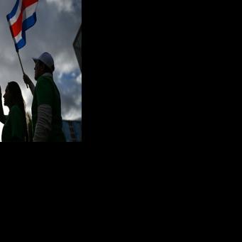 Left-wing candidate Alvaro Ramos, who was polling a distant second ahead of the election, has accused Laura Fernandez of wanting to turn the 'Switzerland of Central America' into a proto-El Salvador