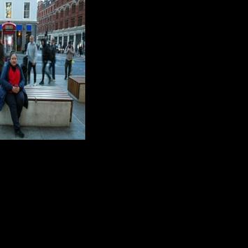 Roxana Panozo Alba, a migrant from Bolivia who works as a cleaner on the night shift in a London office building
