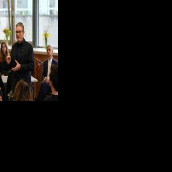 Prime Minister Keir Starmer visited a community centre in Putney, southwest London, on Monday