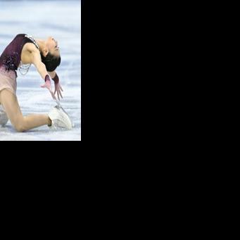 Japanese figure skater Kaori Sakamoto competes in the team event at the Milan-Cortina Winter Olympics
