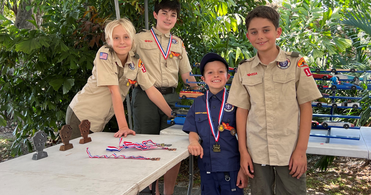 Cub Scout Racer Local Cub Scout Pack 149 soars to victory in Pinewood Derby Race | Key ...