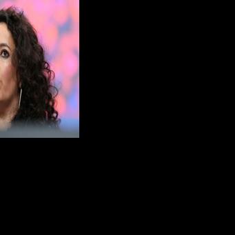 Tunisian film director Leyla Bouzid presented 'In a Whisper' at the Berlin film festival