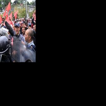 Supporters protest against the arrest of Nepali former prime minister KP Sharma Oli in Kathmandu on March 29, 2026.