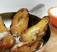 Tacopolis Plantain with rice pudding and condensed milk.png