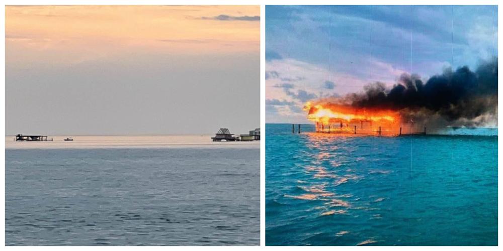 Updated. Historic Stiltsville home off Bill Baggs Park destroyed by fire