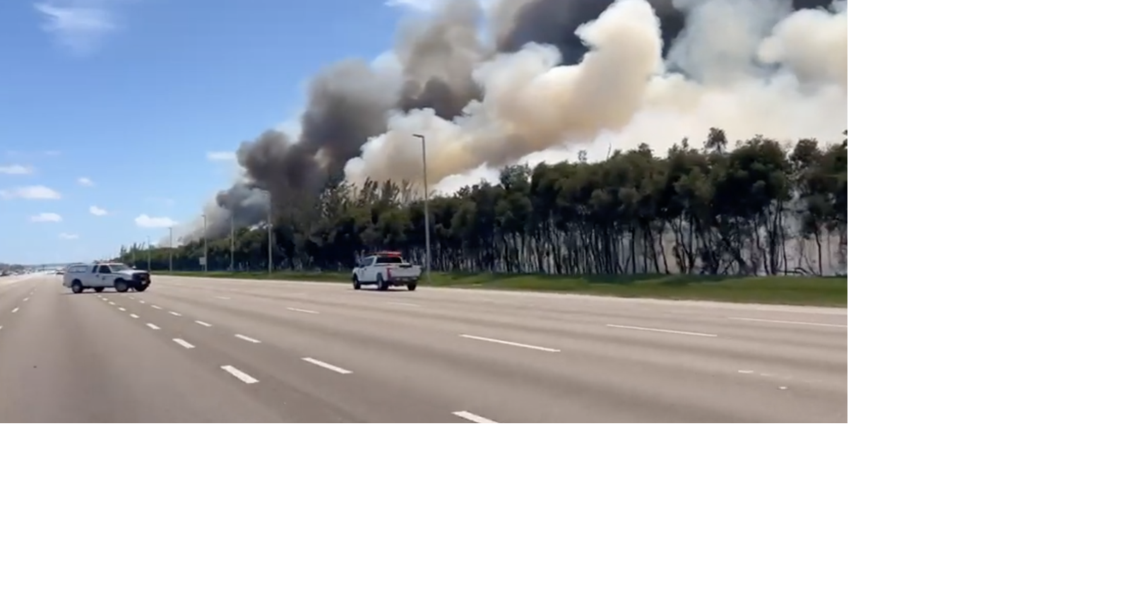 Brush fires in west Miami-Dade spark smoke, road warnings