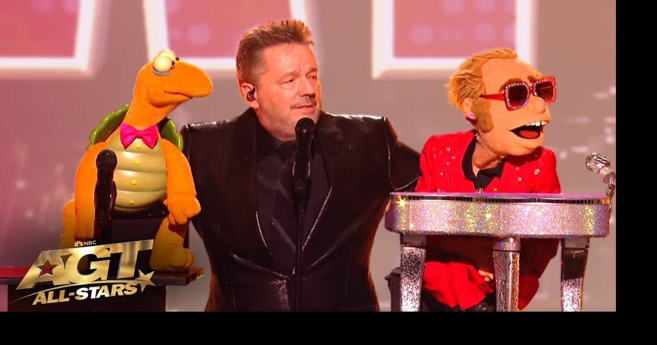 Ventriloquist Terry Fator Brings Elton John On Stage To Compete on AGT