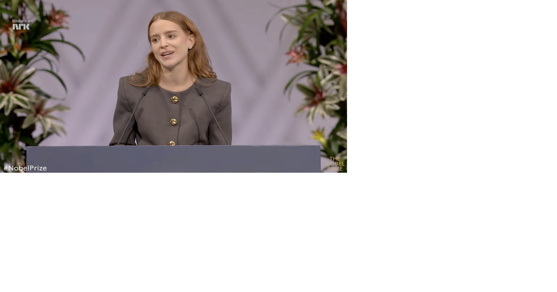 “Venezuela will breathe again,” Machado’s daughter accepts the Nobel on her behalf