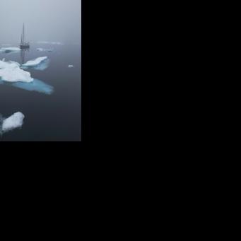 Brazilian sailor Tamara Klink travels in the remote western region of Nunavut, Canada, near the Beaufort Sea