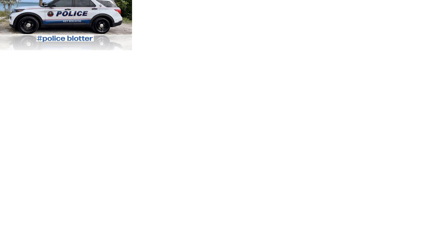 Key Biscayne Police Blotter for January 2 to January 15 - Vimarsana News