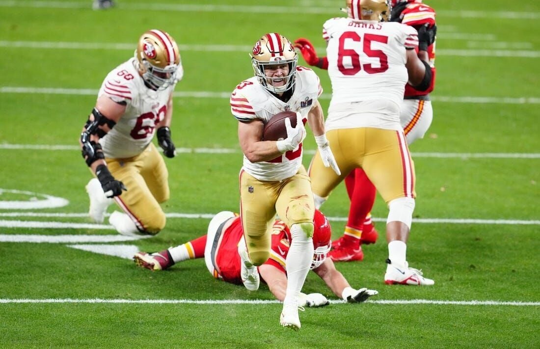 Trick play fuels 49ers to 10-3 Super Bowl halftime lead over Chiefs, Nfl