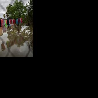 Hurricane Erin leaves standing water across the region in Naguabo, Puerto Rico