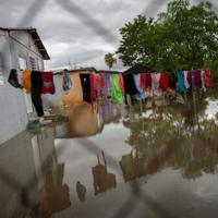Hurricane Erin leaves standing water across the region in Naguabo, Puerto Rico