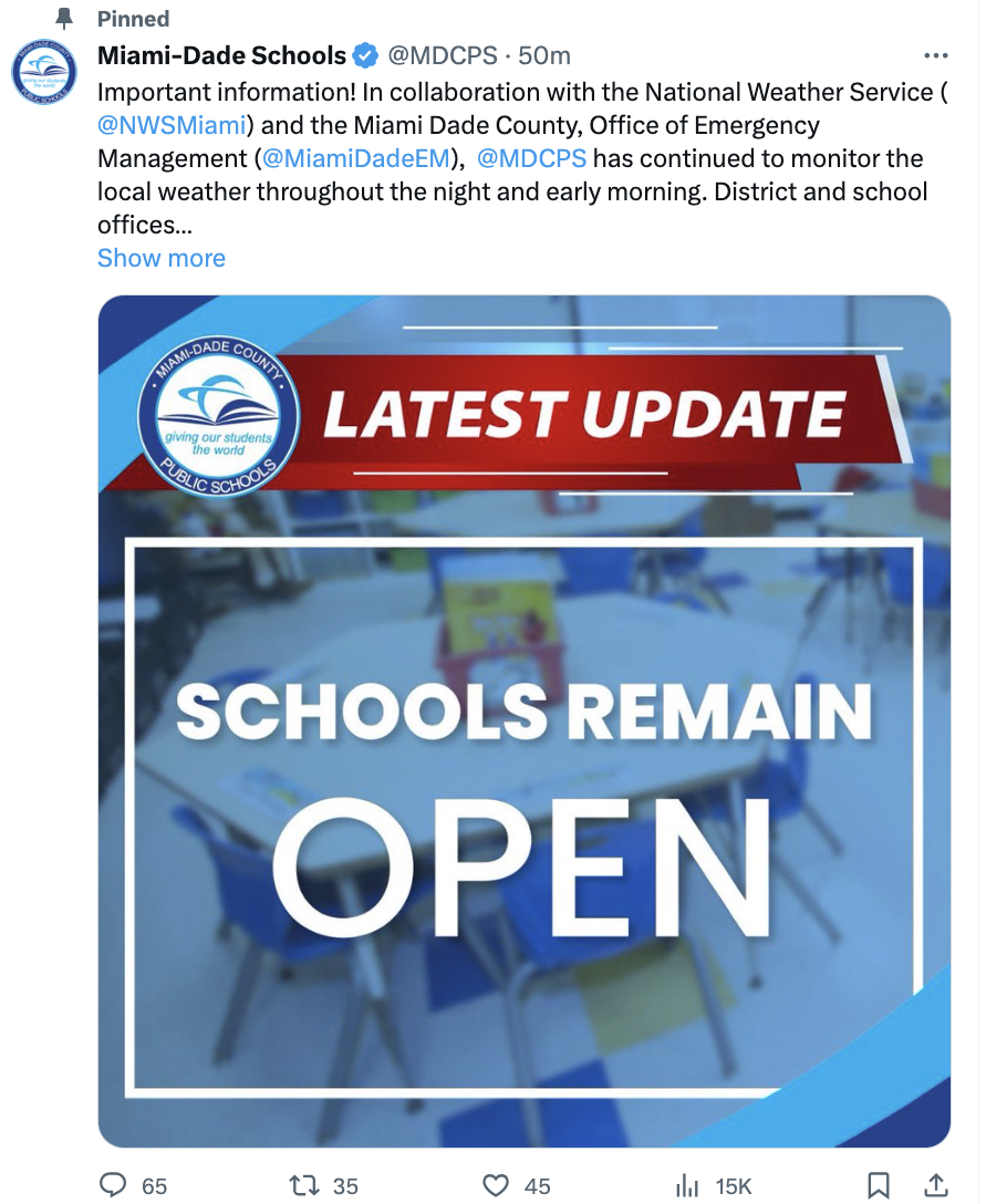 Miami-Dade schools remain open, Broward schools closed | Miami |  islandernews.com