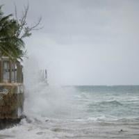 Waves build as Category 5 Hurricane Erin approaches in San Juan, Puerto Rico