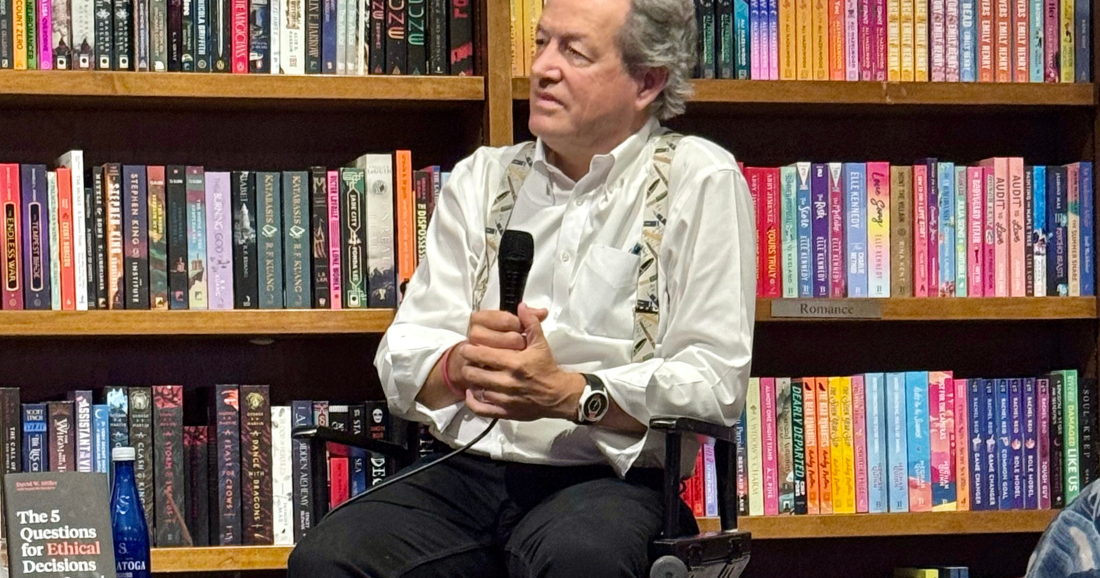 David W. Miller speaks about ethical decision making at Books & Books event