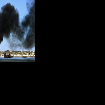 A fire at the Nico Lopes oil refinery in Havana
