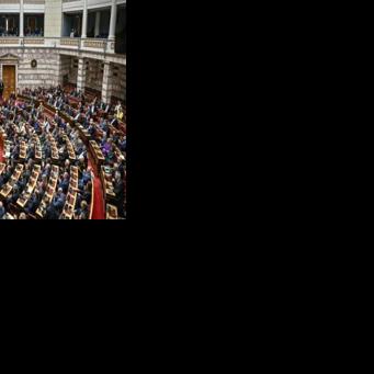 Greek Prime Minister Kyriakos Mitsotakis (L) has vowed to imprison the 'thieves' responsible and to reclaim the funds