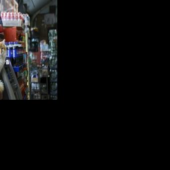 Simba lives at a bodega in Manhattan and is popular with the shop's customers