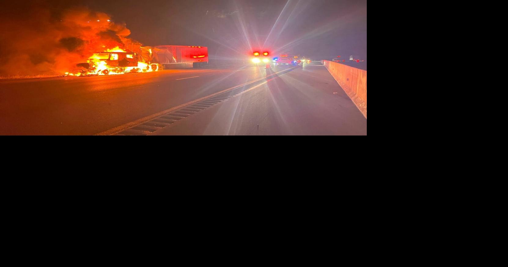 Semi truck crashes on Interstate 65; Lafayette district police urge caution
