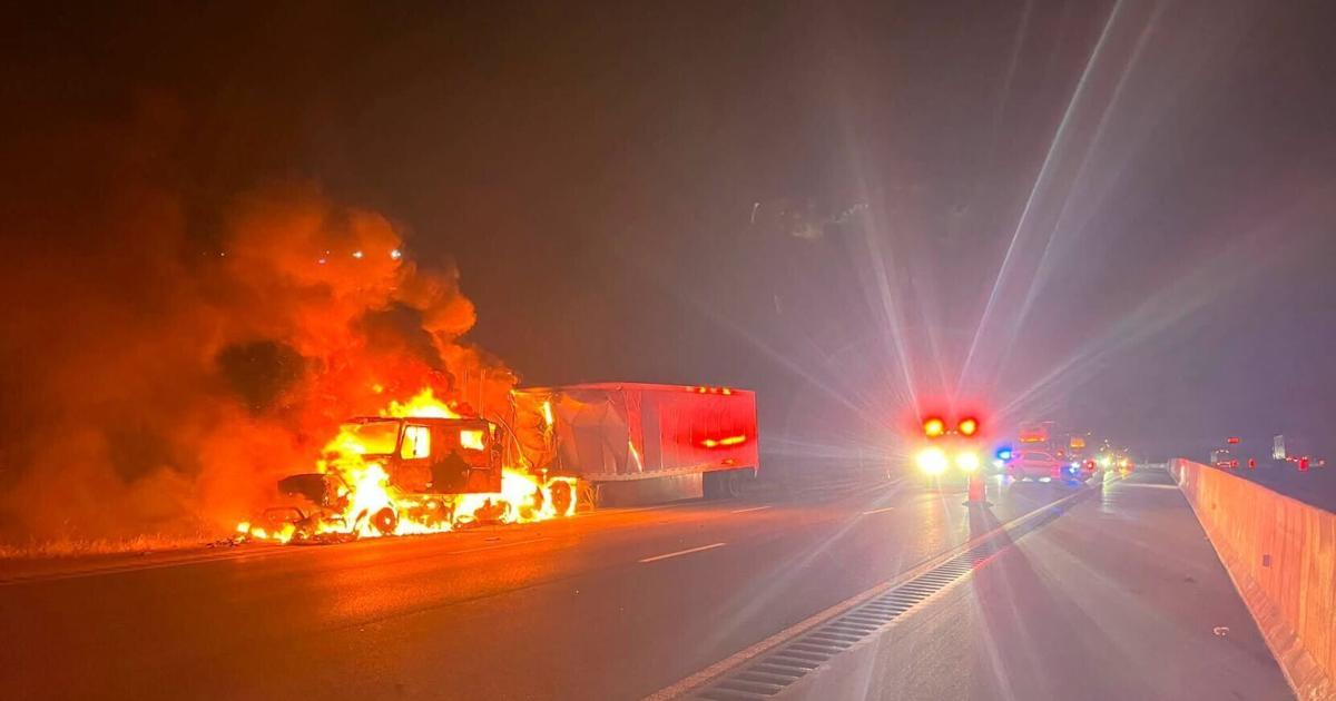 Semi truck crashes on Interstate 65; Lafayette district police urge caution