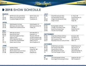 DOCUMENT: Blue Angels 2015 schedule | | ivpressonline.com