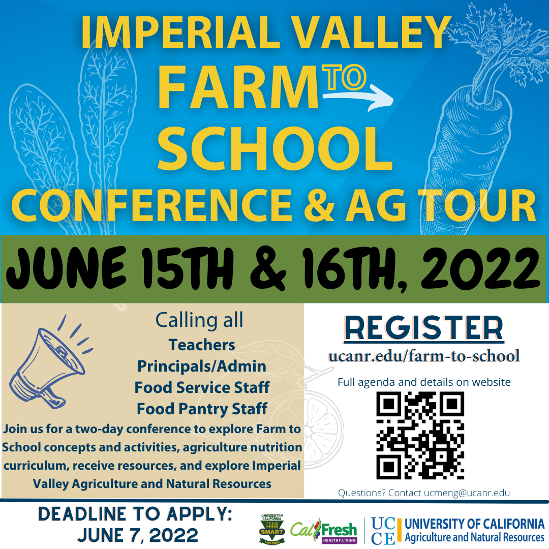 Imperial Valley FarmtoSchool Conference Local Events