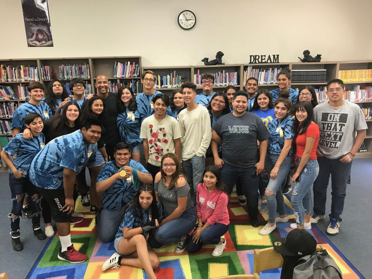 Olympic Gold Medalist Inspires San Pasqual Valley High School