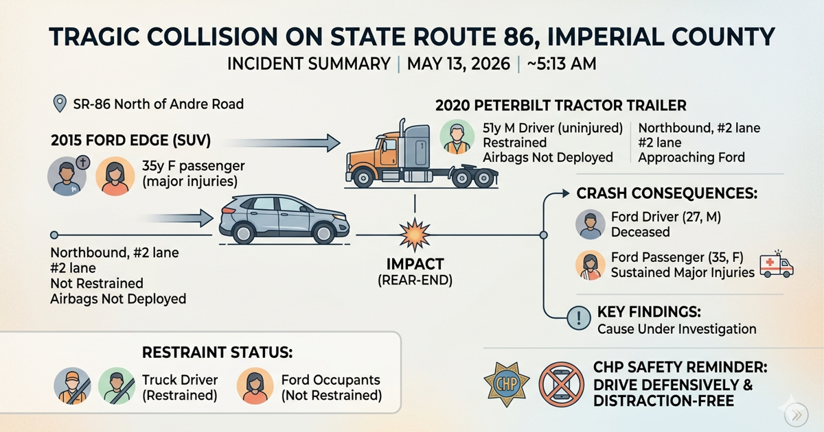 One dead, one critically injured in early-morning rear-end collision ...