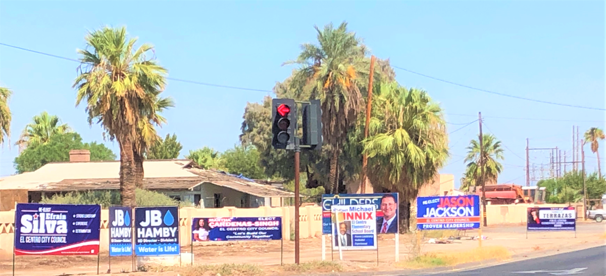 City cracking down on campaign signage