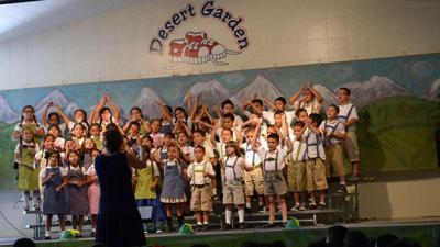 Students Love Of Music Singing Displayed At Desert Garden