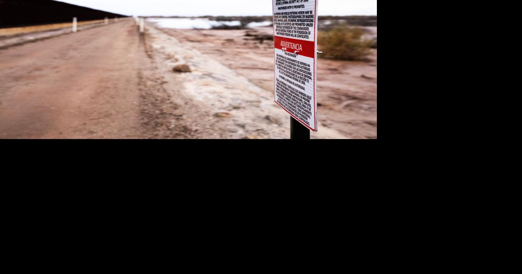 Military exclusion zone established along U.S.-Mexico border wall