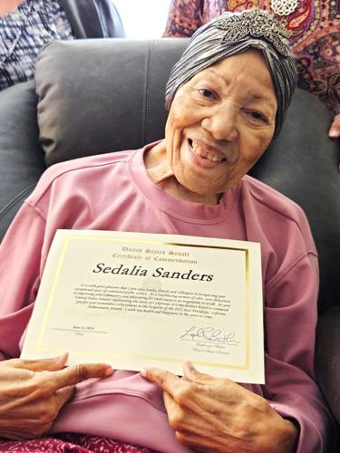 El Centro’s Sedalia Sanders honored with US Senate Certificate ...