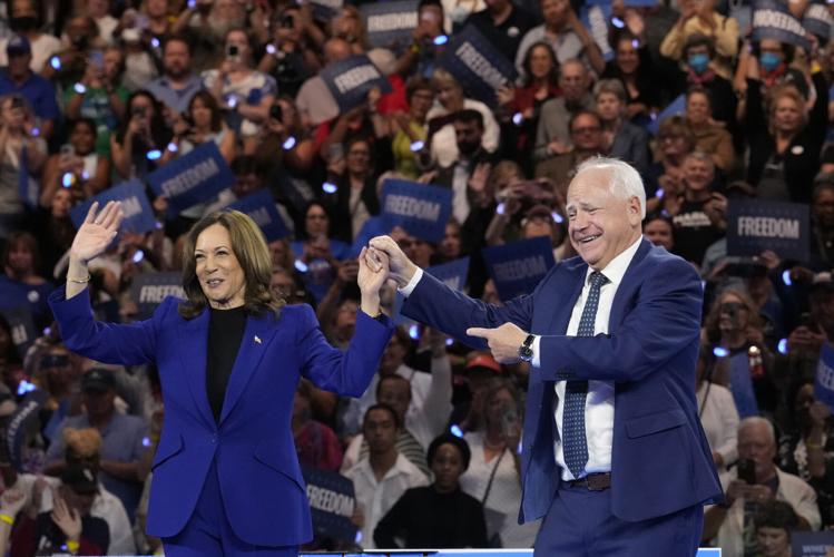 Harris' running mate Tim Walz talks of 'bringing the joy' in his