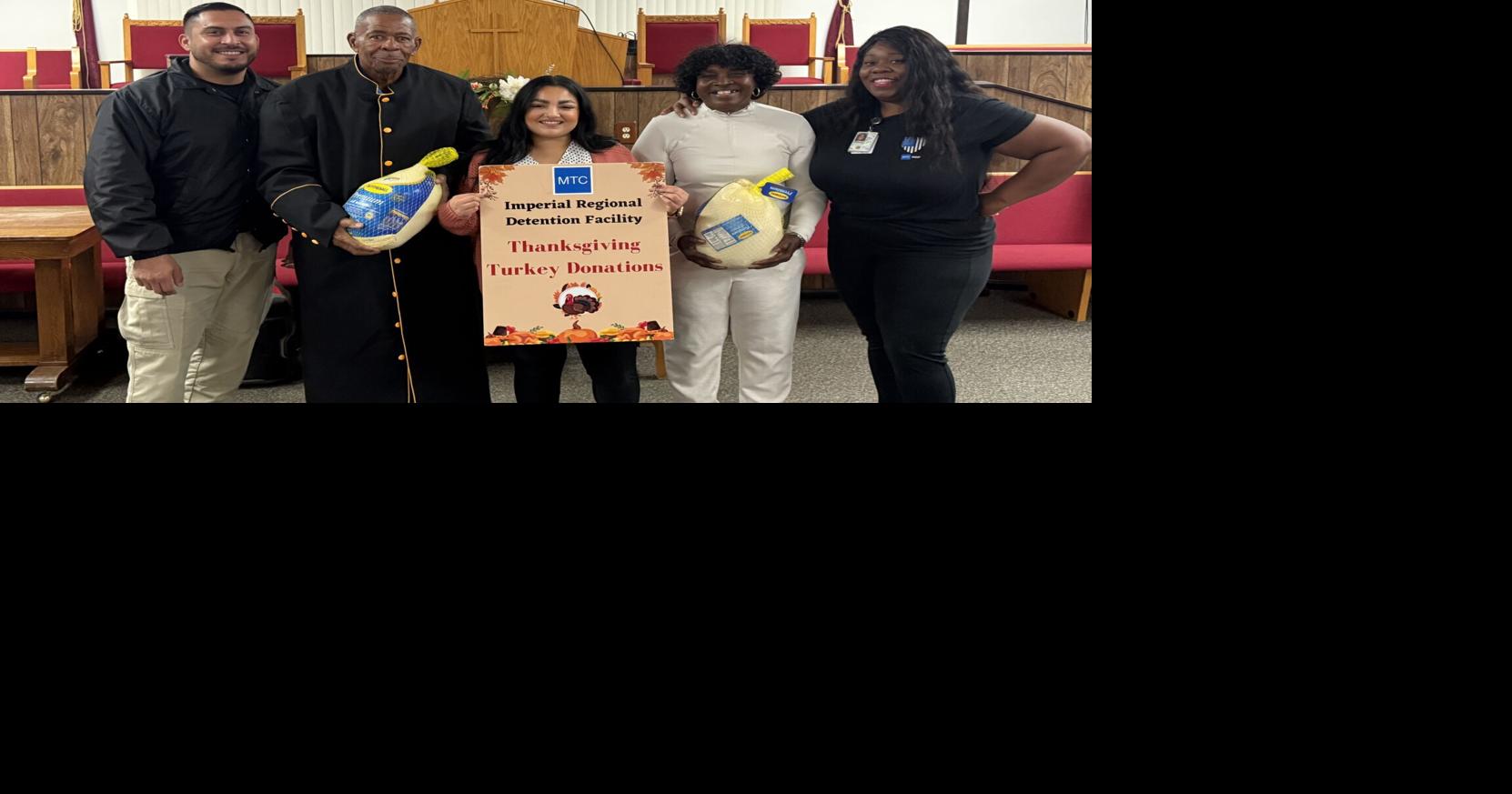 Imperial Detention Facility donates over 120 turkeys ahead of Thanksgiving