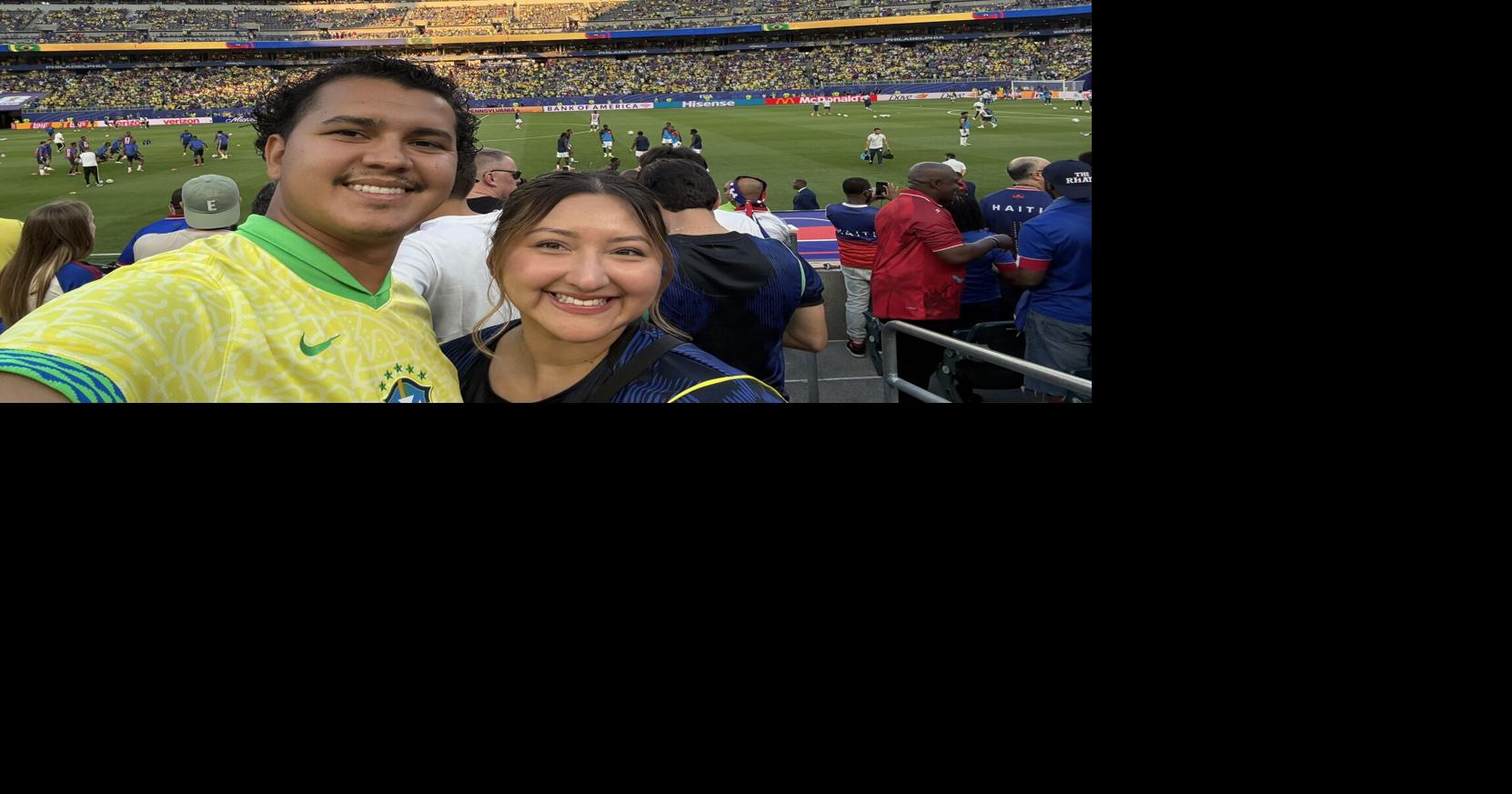 Newlyweds experience FIFA World Cup in person