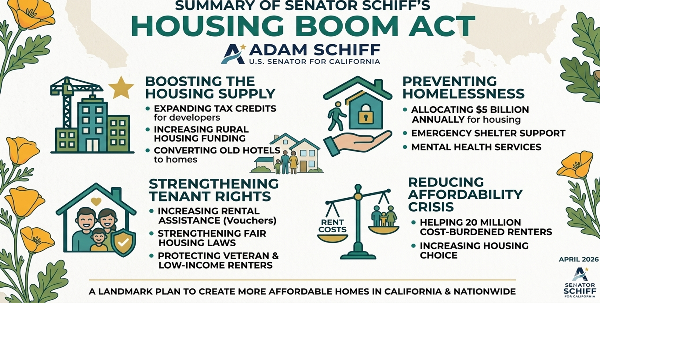 Local leaders rally behind Schiff’s ‘Housing BOOM Act’