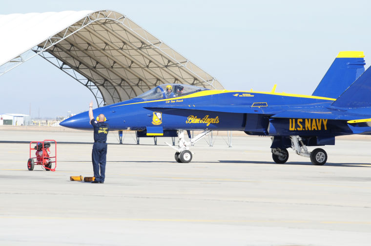 Blue Angels Arrive At Naval Air Facility El Centro 