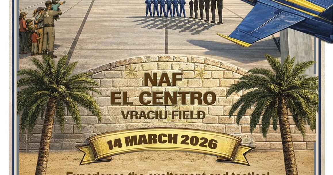 Local artist's vision takes flight as 2026 NAF El Centro Airshow poster winner