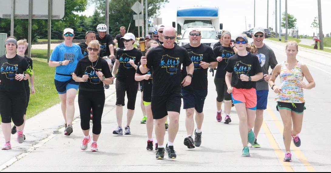 Torch Run passes through Kiel Archives